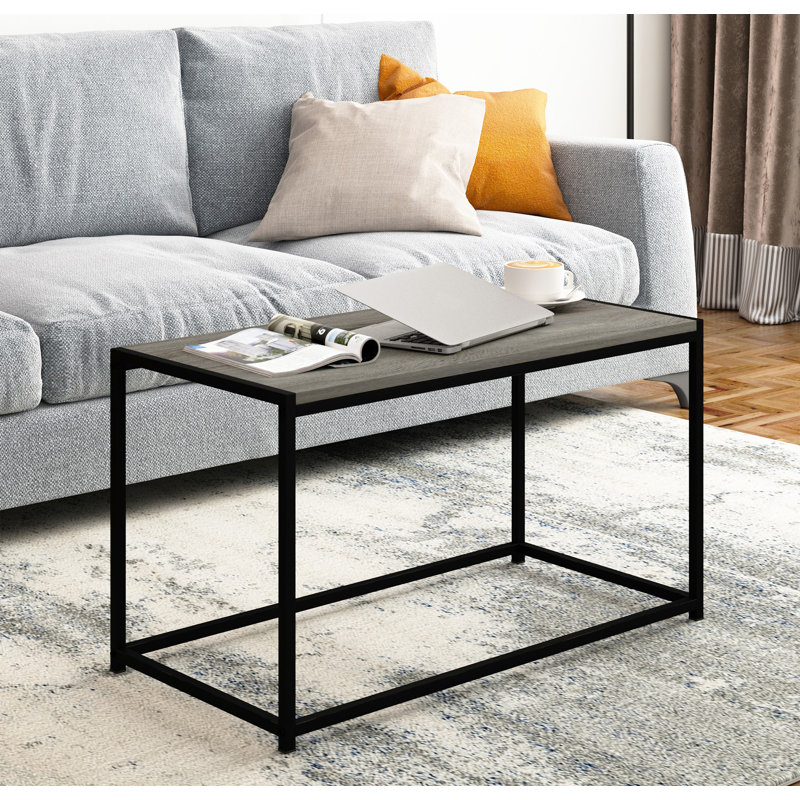 Glenva Single Coffee Table, French Oak Gray, Black