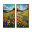 Ensemble de 2 pièces d'art fleurs jaunes en fleurs d'été «Meadow Breeze I»-1434382742-1434382736-1434382751