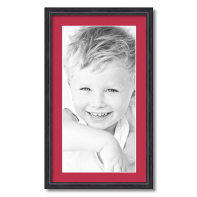 Black Matte Picture Frame with Mat