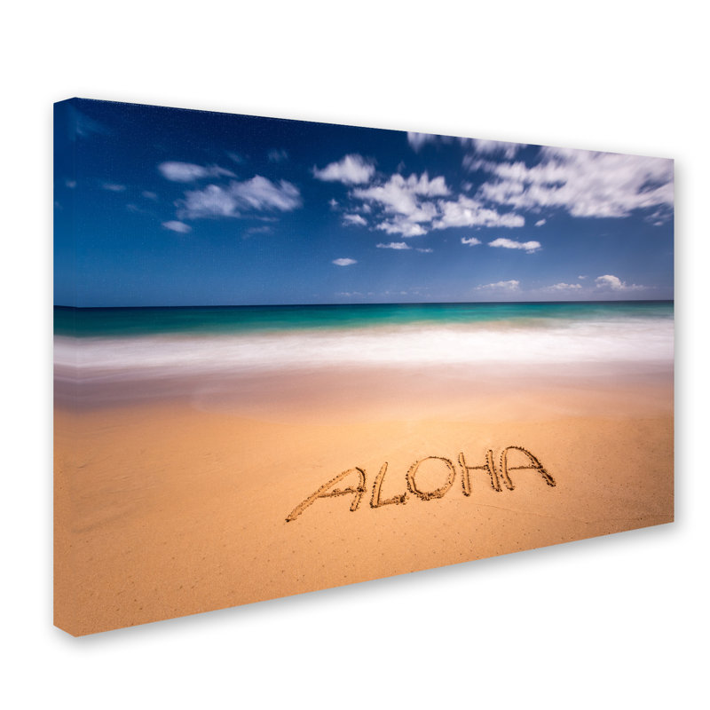 Fabrizzio "Aloha" par Pierre Leclerc, reproduction de photo sur toile tendue, H 22 po x l 32 po x P 2 po