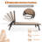 Heroux Outdoor Metal Chaise Lounge-1369252846
