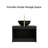24-inch Black Sintered Stone Bathroom Vanity