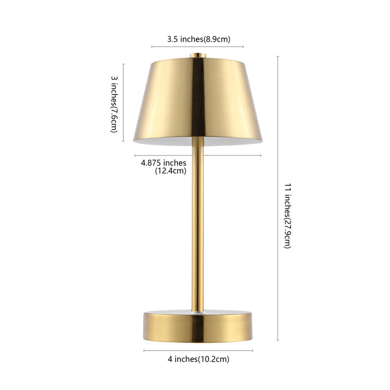 Staci Metal USB Table Lamp, Brass