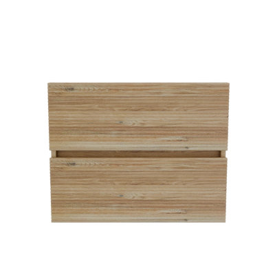 Grace 24 Rough Oak+Rough Oak Bathroom Vanity with Double Drawers