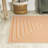 Chevron Modern Concentric Squares Orange/Cream Indoor/Outdoor Rug-69807535