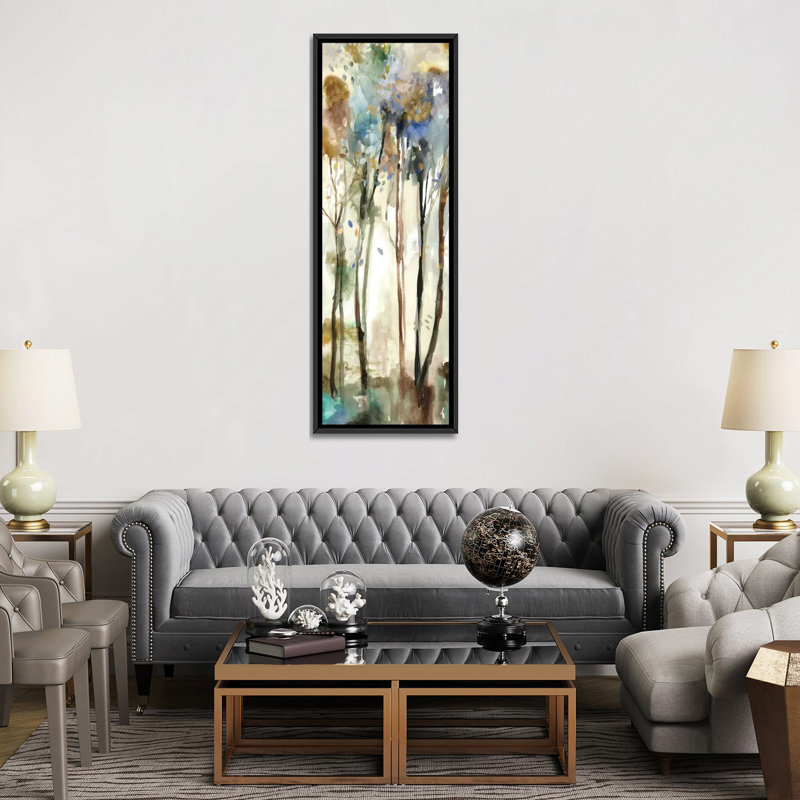 «Debout grand V» par Allison Pearce, impression sur toile tendue, H 72 po x l 24 po x P 1,5 po, Toile avec cadre noir