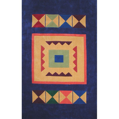 Bright Rug Geometric Indoor Rug