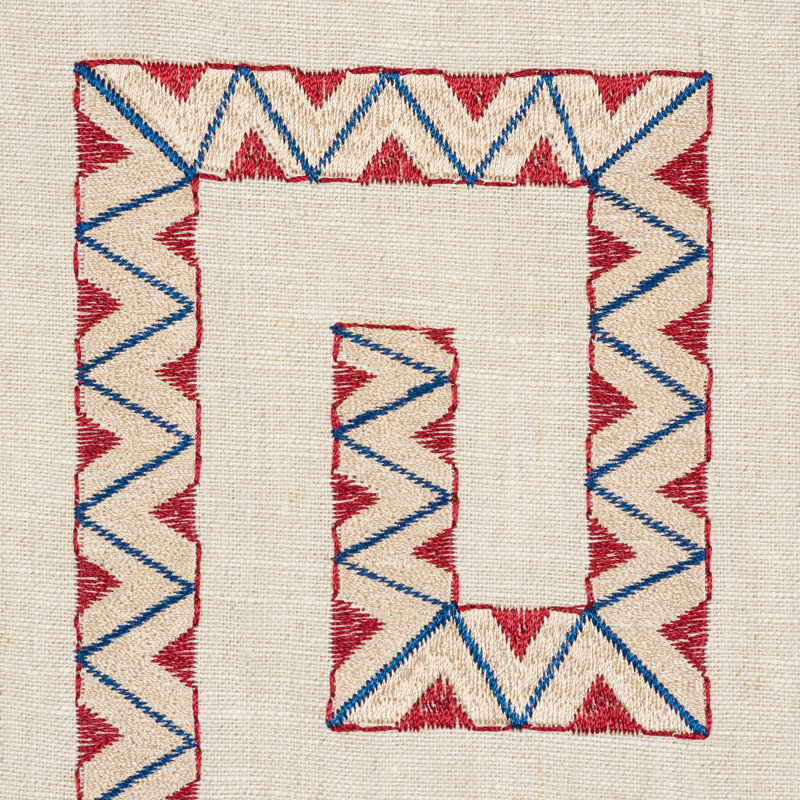 Tissu de broderie Prado, Rouge