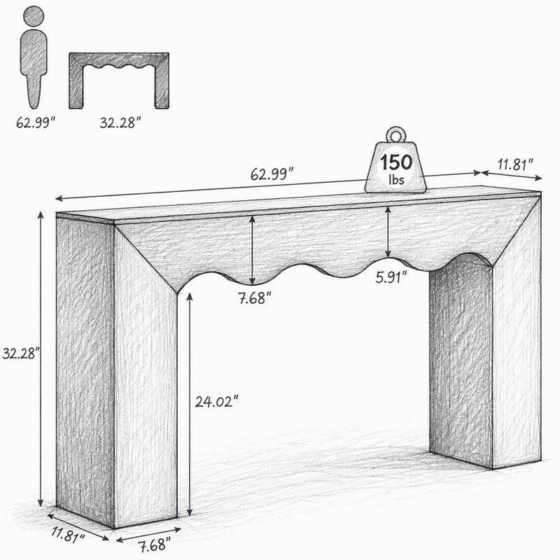 Canapé, console, table d'entrée