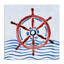 Toile de la barre brossée nautique, design par Paul Brent-797986361