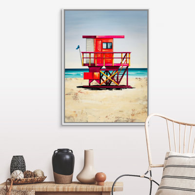 «Lifeguard on Duty VI» par Sydney Edmunds, reproduction d'art graphique sur toile
