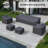 Eloisa Wicker Patio Conversation Sets Group Seating Outdoor Furniture Covers