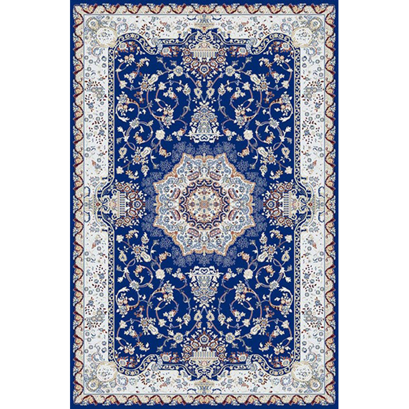 Infinity Floral Area Rug in Navy