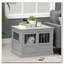 Table de bout pour chien avec triple porte