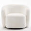 Fauteuil demi-tonneau pivotant rembourré Munehito-986386218
