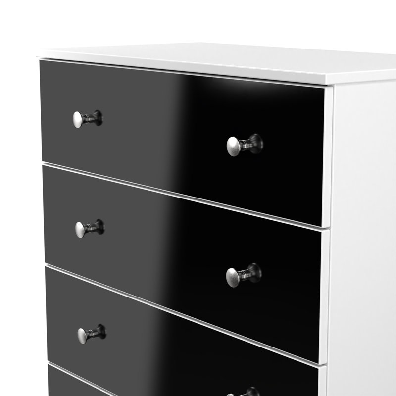 Borth 4 Drawer Chest (Ready Assembled), Black