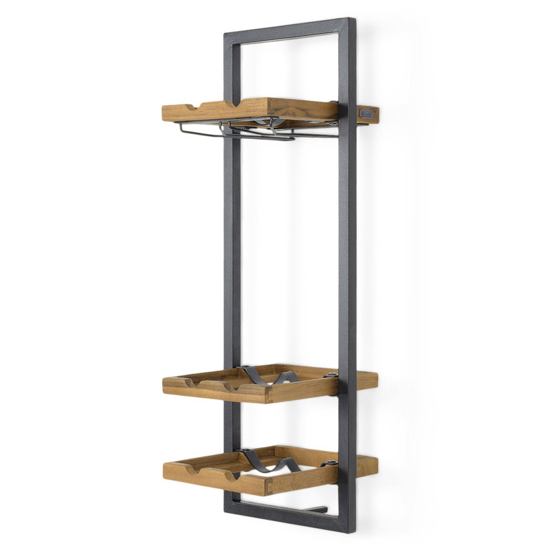 6 Bottle Floor Wine Bottle Rack in