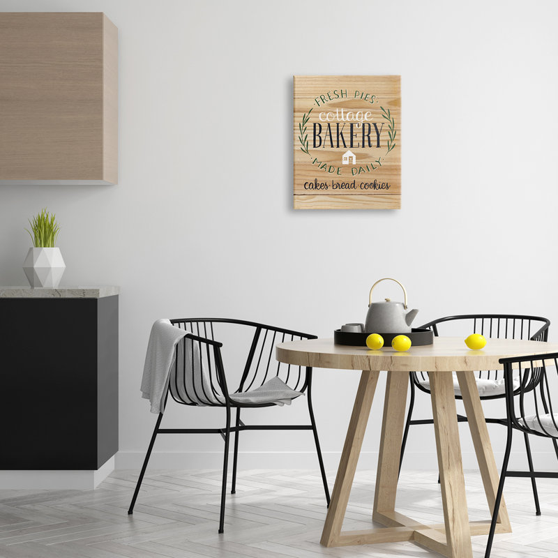 «Fresh Pies Cottage Bakery Rustic Country Kitchen», art mural sur toile tendue par Amanda Mcgee, Toile tendue