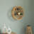 Rattan Wall Shelf With 2 Tier Display - Decorative Round Storage For Living Room, Dining Room, Office - Lightweight & Preassembled-1595090149