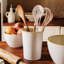 Italian Kitchen White Utensil Holder