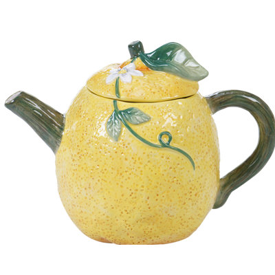 Certified International Citron 3-D Lemon Teapot