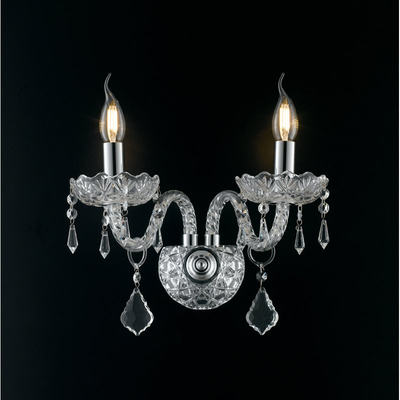 Greyson Glass Candle Wall Light