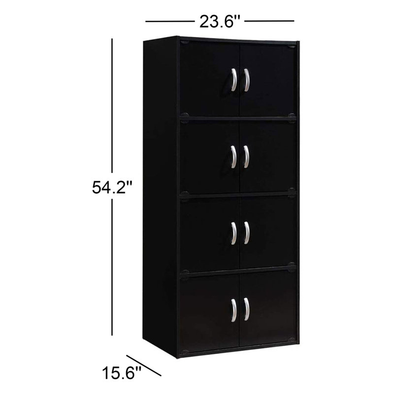 23.6 " Wide 4 - Shelf Storage Cabinet with