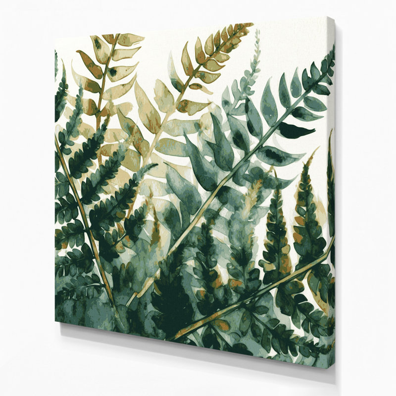 Art mural sur toile Botanical Lady Fern, H 32 po x l 32 po