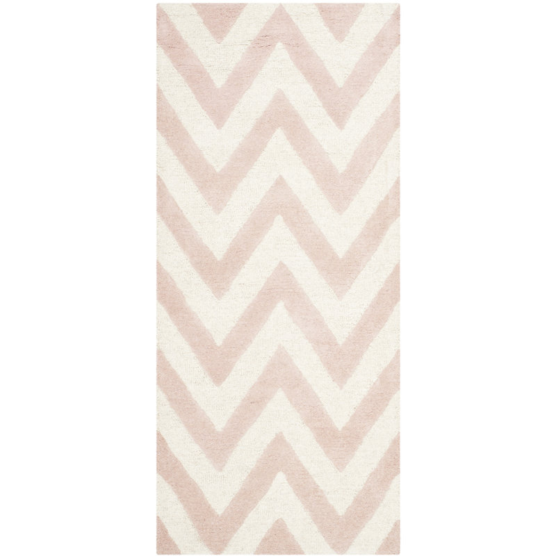 Tapis en laine touffeté à la main Sanyla, Tapis de couloir 2 pi 6 po x 6 pi