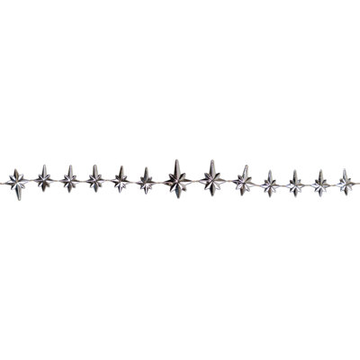 9' x 1" Star of Bethlehem Beaded Artificial Christmas Garland - Unlit