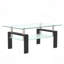 Table basse rectangulaire en verre, table basse transparente, tables d'appoint modernes pour le salon, meubles de salon-373176300-373176275