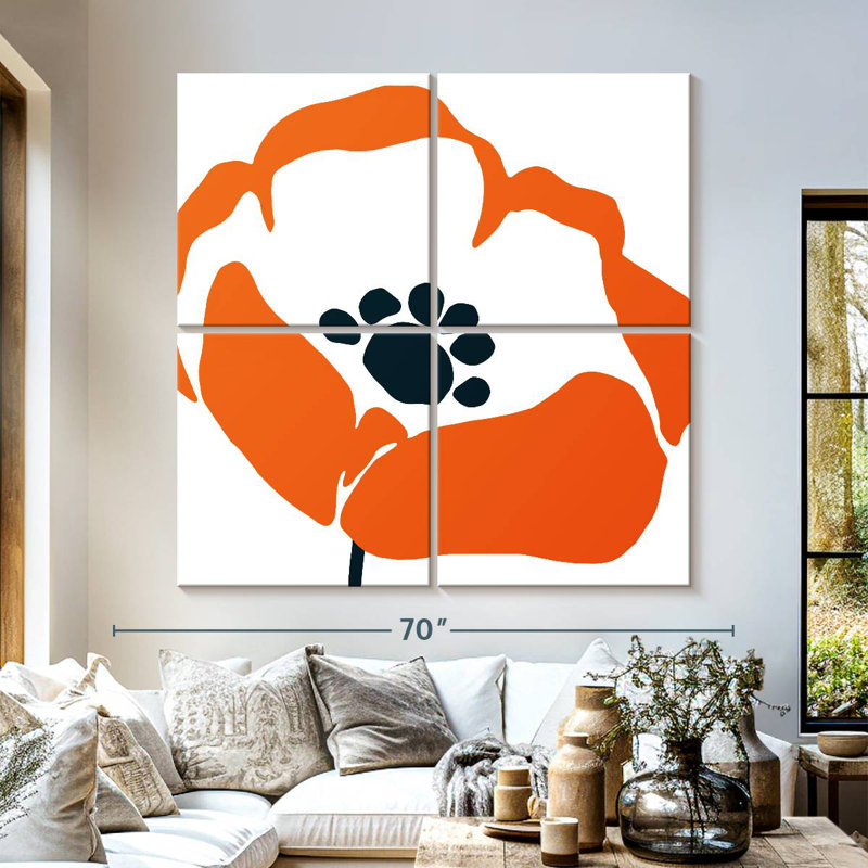 Harnek Pop Art Floral III, H 57 po x l 57 po