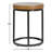Brayton 18" Round Wood End Table Light Brown