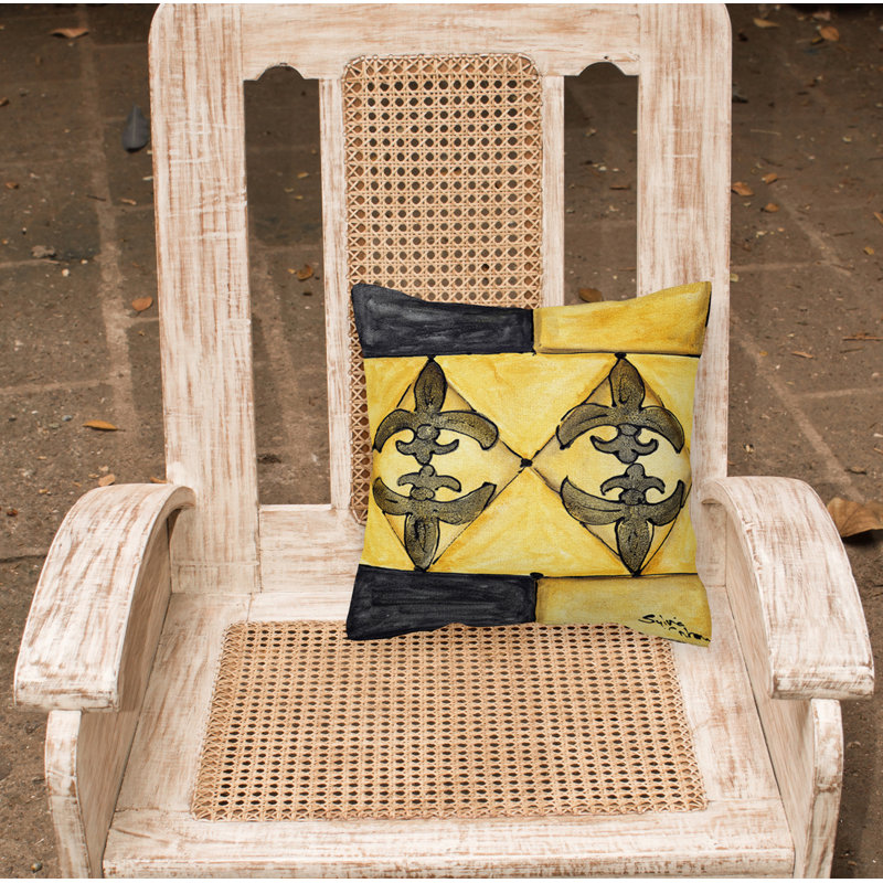  Coussin Fleur de lis 14 po