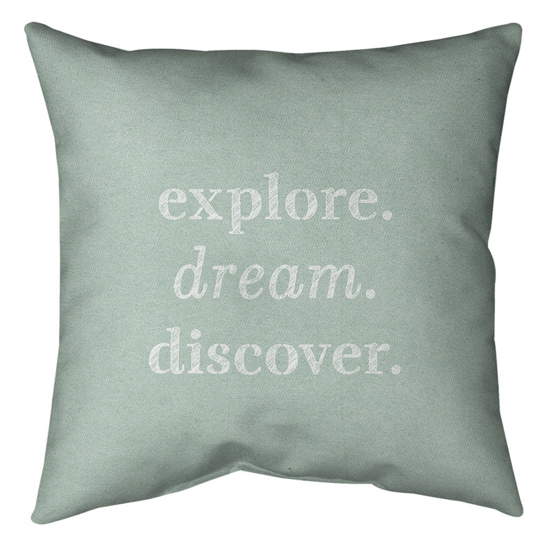 Coussin de sol, 28 po x 28 po, Vert / blanc