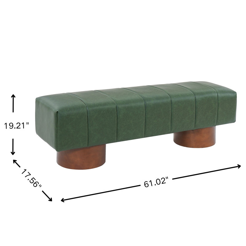 Banquette de salle à manger intérieure rembourrée, Vert