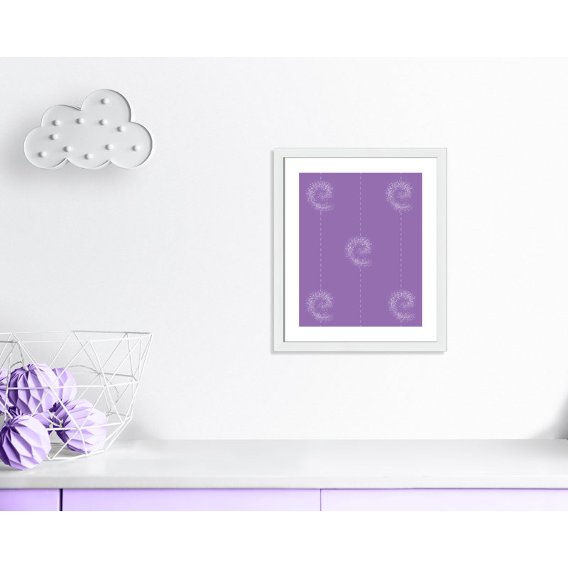 Adhésif décoratif point de tourbillon unique, H 26,5 po x l 22,5 po x P 0,625 po, Encadré plat blanc
