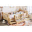 Lit simple en bois compact avec rangement