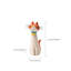 Vase en résine fantaisie pour chat avec collier bleu et accents de cloche, vase décoratif pour table et tablette