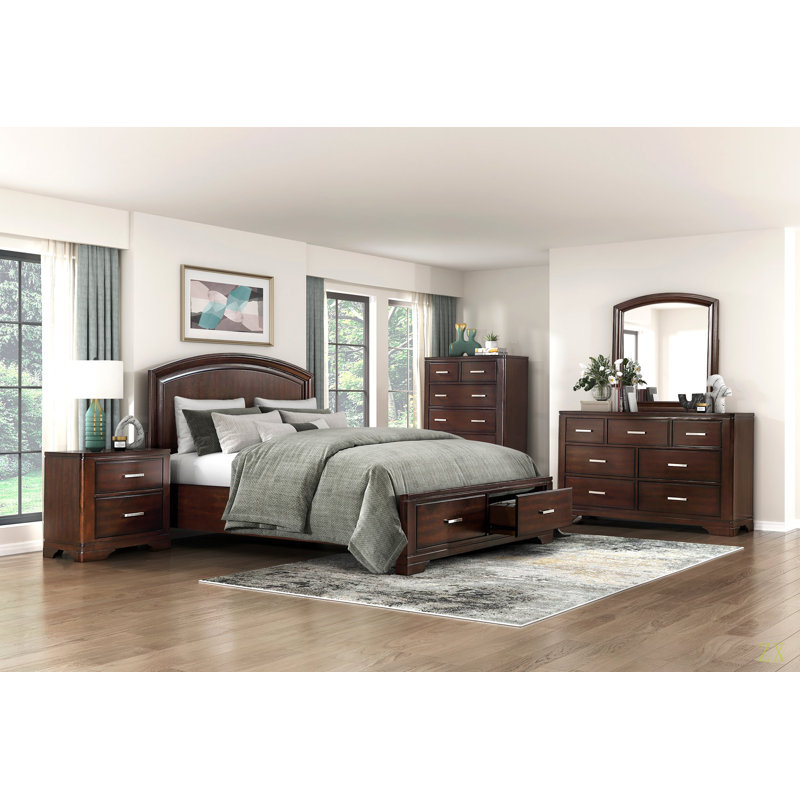 Table de chevet au design épuré avec deux tiroirs de rangement pour meubles de chambre à coucher de style transitionnel 1pc