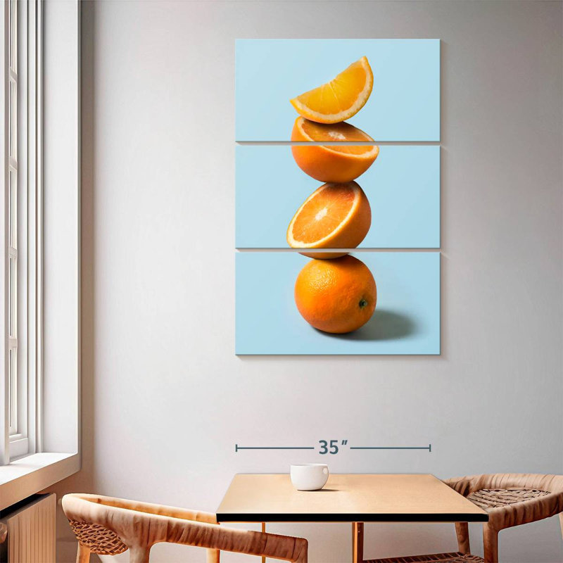 Yarlin Stack Of Oranges, 65" H x 42" W