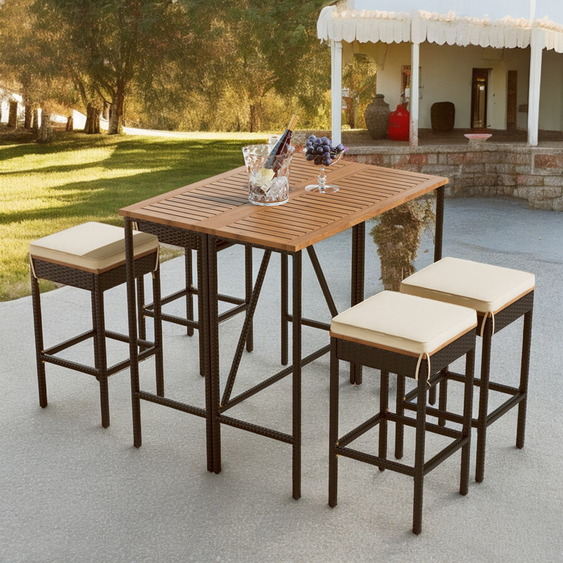 4 - Person Rectangular Outdoor Counter Height Dining Set