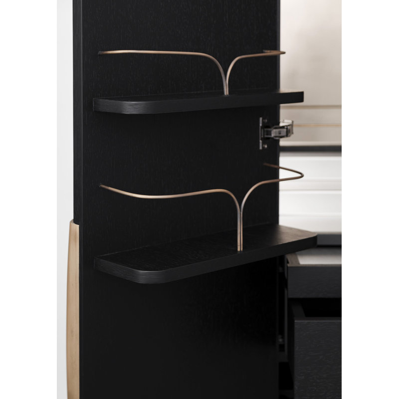 Perfidia Solid Wood Bar Cabinet
