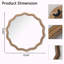Miroir mural rond en bois