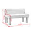 Banc rembourré avec pieds en bois massif-1023401642