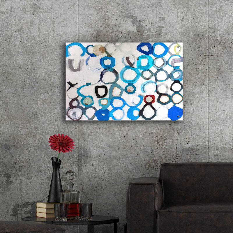  «Evolution» par Naomi Taitz Duffy, art mural en verre acrylique, 24 po x 16 po, H 24 po x l 36 po x P 0,2 po