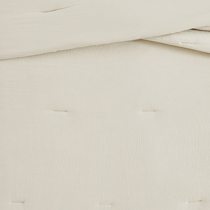 Reta Comforter, Twin XL Comforter + 1 Standard Sham, Ivory