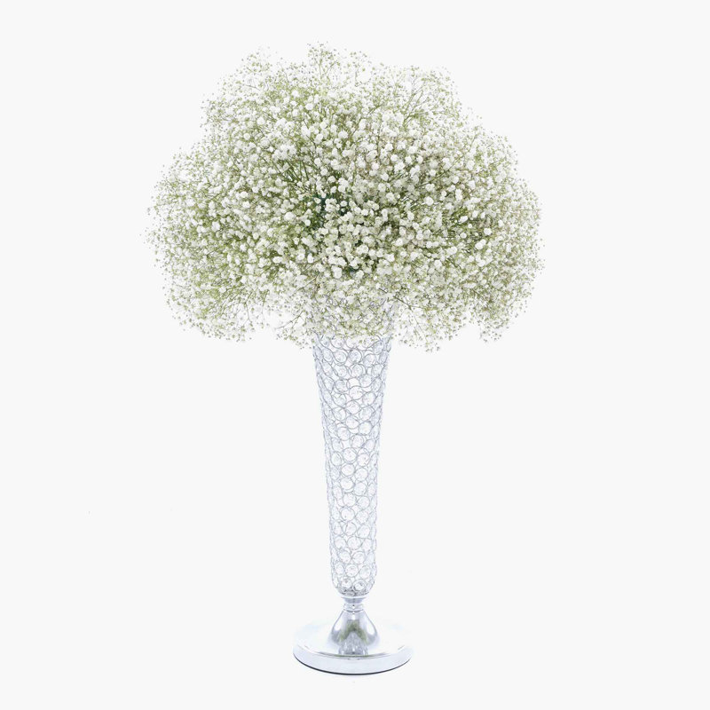 Vase de plancher en métal Munsch, argent