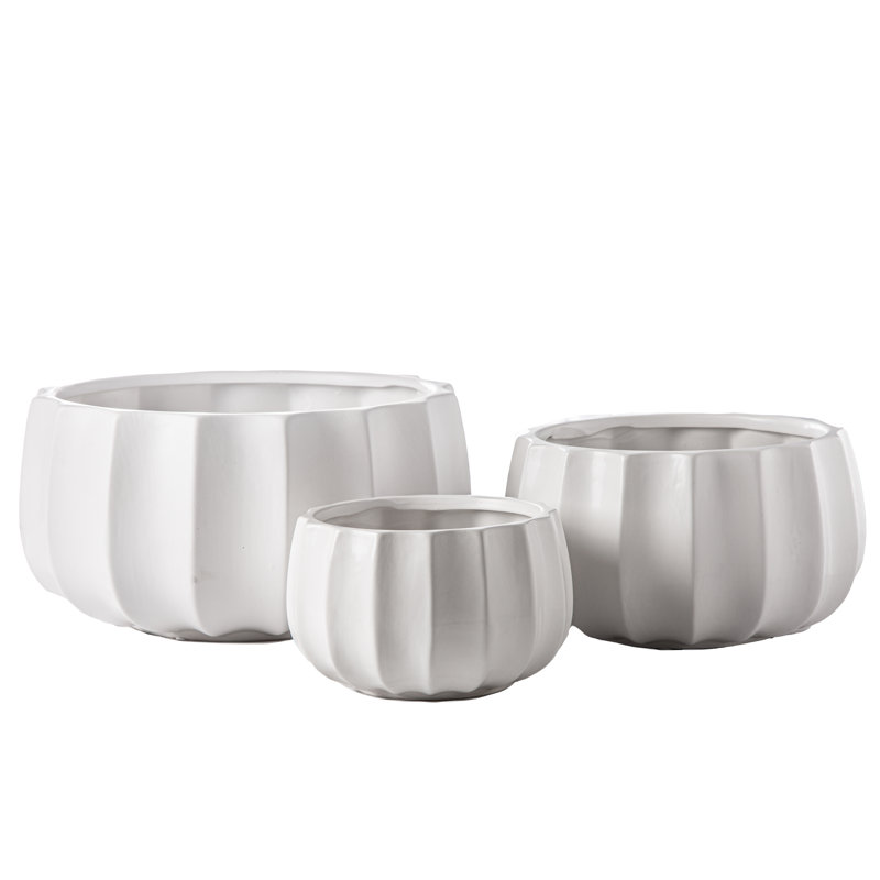 Ensemble de trois bols en céramique Yezr, Blanc