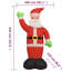 Décoration de Noël gonflable père Noël avec lumières DEL-533444768